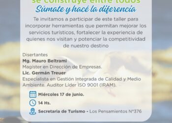 Invitación – Taller Participativo “La Calidad Turística se construye entre todos”
