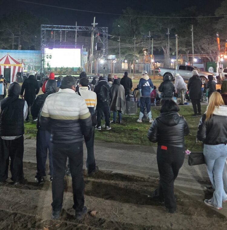 Con el partido de la Selección Argentina, se vivió en San Bernardo el Fan Fest futbolero