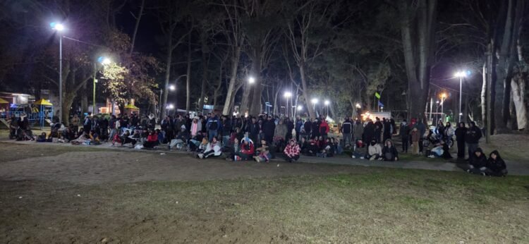 Con el partido de la Selección Argentina, se vivió en San Bernardo el Fan Fest futbolero