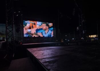 Con el partido de la Selección Argentina, se vivió en San Bernardo el Fan Fest futbolero