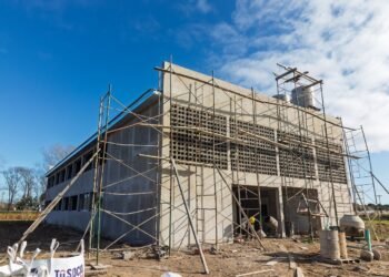 Avanza la construcción del nuevo edificio de la Escuela Técnica N°1 de Santa Teresita