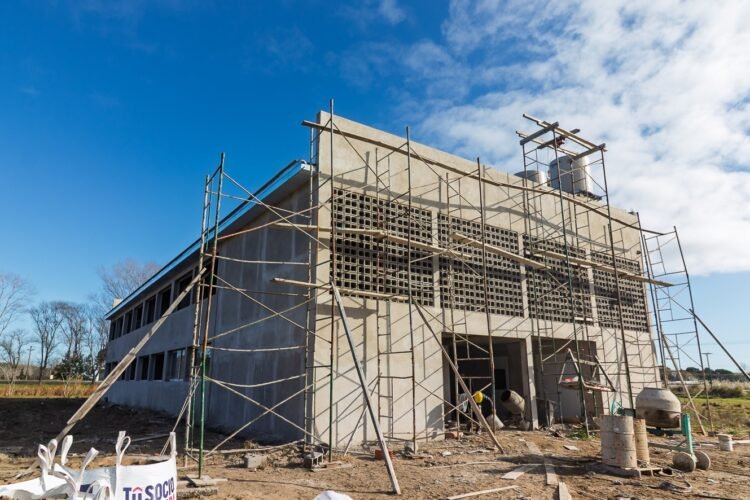 Avanza la construcción del nuevo edificio de la Escuela Técnica N°1 de Santa Teresita