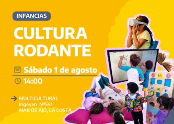 Cultura Rodante llega a Mar de Ajó con juegos, arte y espectáculos para las infancias