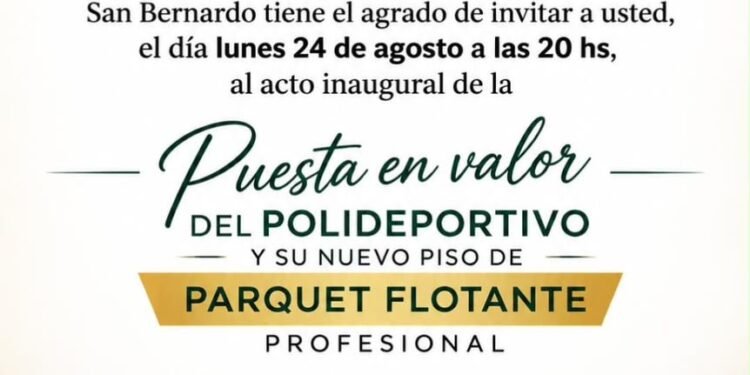 La Asociación de Fomento San Bernardo inaugura el piso de parquet flotante de su polideportivo