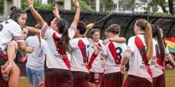 Candelaria Murillo convirtió un gol en la final del título internacional de River