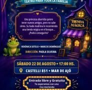 Teatro gratuito para toda la familia: “La Tienda Mágica” llega a Mar de Ajó