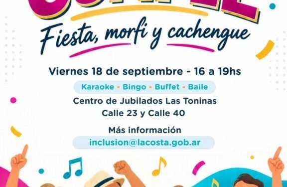«El Gran Cumple» llega a Las Toninas con baile, buffet, karaoke y bingo familiar