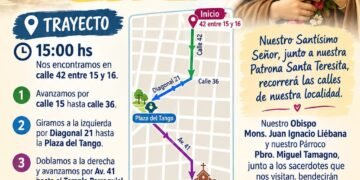 Santa Teresita celebra hoy jueves 1 de octubre su fiesta patronal con una procesión y una misa